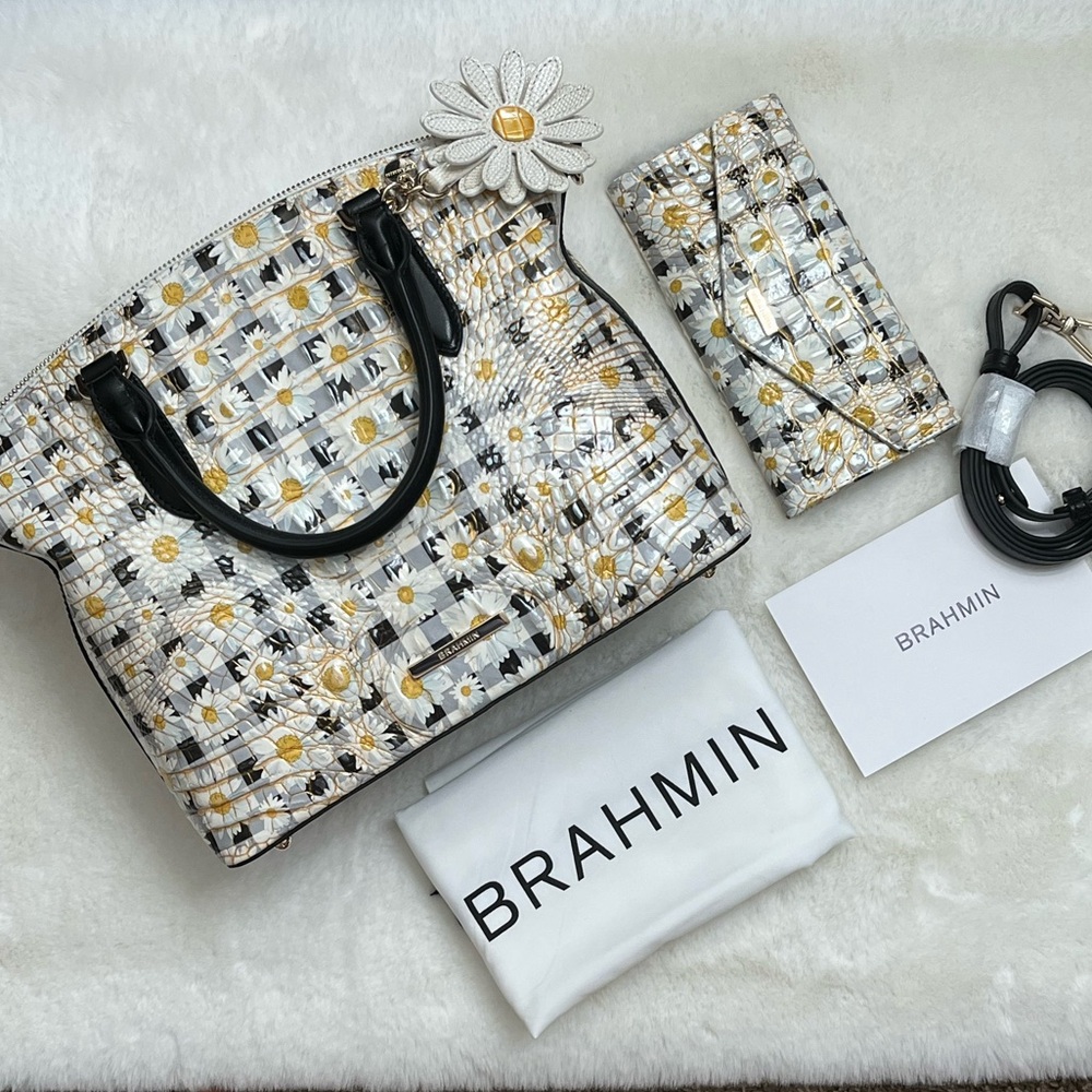 Brahmin Duxbury Satchel and Wallet bnwt